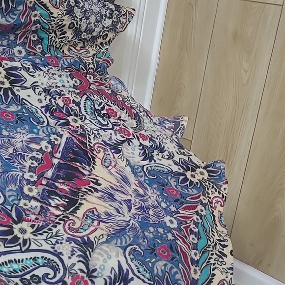 Anthropologie Vibrant Patterned Maxi Dress Size Large - Picture 4 of 7